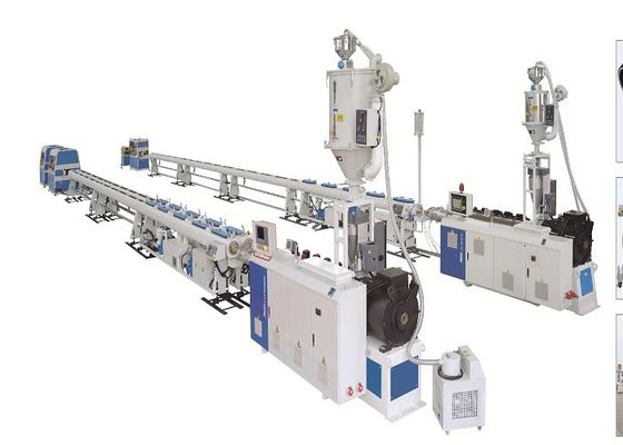 Dây chuyền đùn ống PE TUBE 75mm 1000KG / H Thoát nước Tiếng ồn vận hành thấp